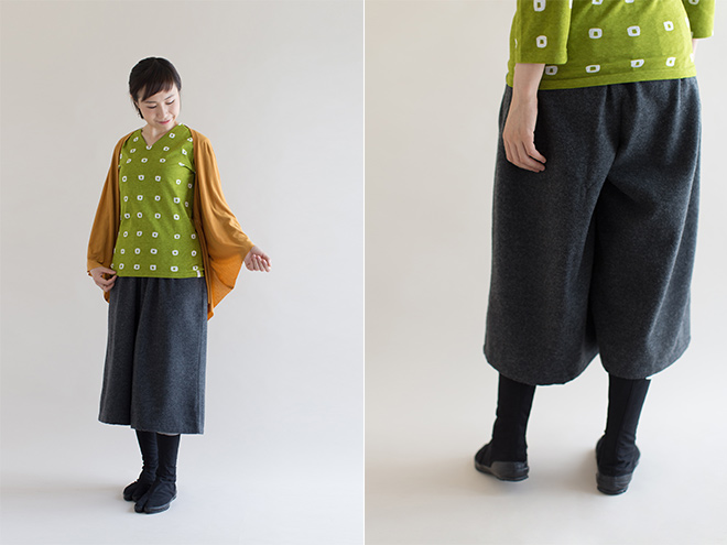 着衣：広形もんぺ はぎ丈（ひろなりもんぺ はぎたけ） | SOU・SOU