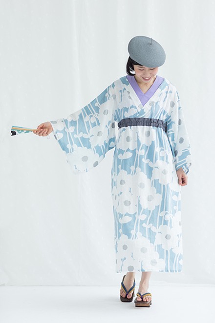 きぬたや　浴衣　 ブランド(SOU.SOU )で大人気の柄 【菊づくし】 きぬたや 浴衣 ブランド(SOU.SOU )で大人気の柄 【菊づくし】