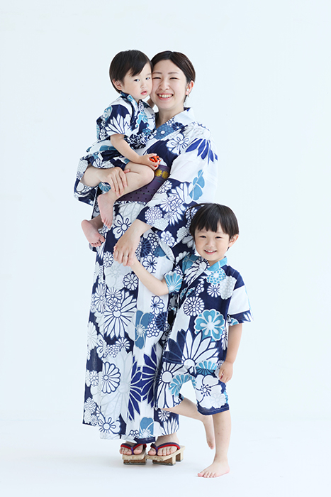 親子3人