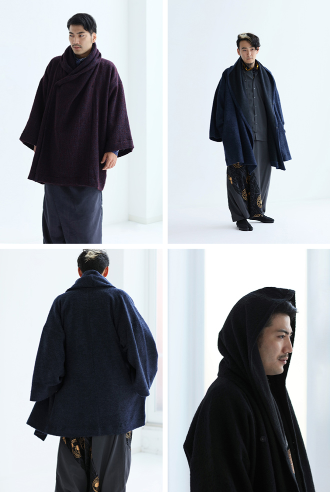 SOU•SOU 傾衣 頭巾外套 ウールコート 傾衣：頭巾外套（ずきんがいとう） | SOU・SOU ブログ 「一語一絵」