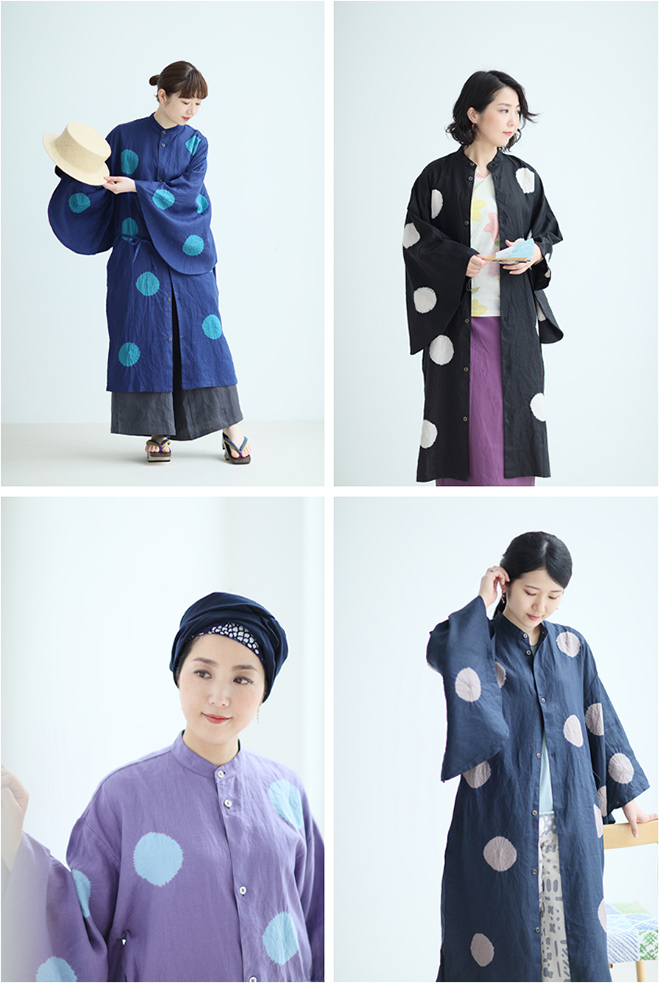 着衣： たばた絞り 麻 薙刀かり衣 | SOU・SOU ブログ 「一語一絵」