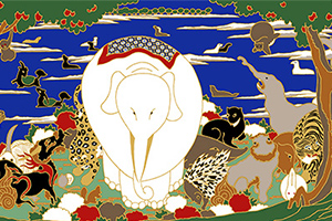 若冲 鳥獣花木図屏風 写し 令和三年 | SOU・SOU ブログ 「一語一絵」