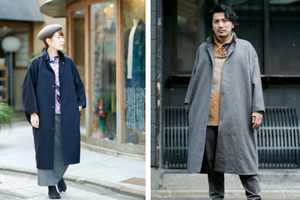 カシミヤ混 角袖外套 袷 | SOU・SOU ブログ 「一語一絵」