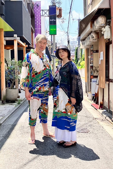 【Instagramより】3400:夫婦で纏う、若冲の世界