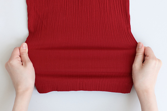 高島縮 20/20 グランシャツワンピース 6分袖／霰縞（あられじま）